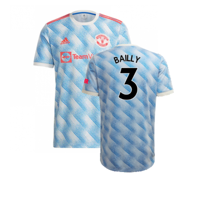 Manchester United 2021-22 Away Shirt (XL) (Mint) (BAILLY 3)