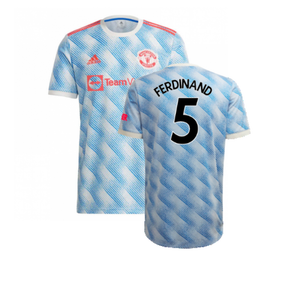 Manchester United 2021-22 Away Shirt (XL) (Mint) (FERDINAND 5)_0