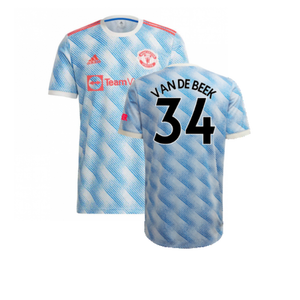 Manchester United 2021-22 Away Shirt (L) (Excellent) (VAN DE BEEK 34)_0