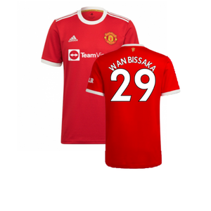 Manchester United 2021-22 Home Shirt (XL) (Good) (WAN BISSAKA 29)_0