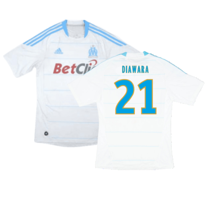 Marseille 2010-11 Home Shirt (S) (Very Good) (Diawara 21)