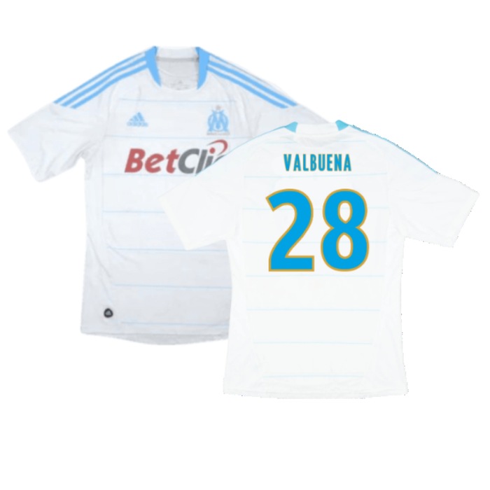 Marseille 2010-11 Home Shirt (S) (Very Good) (Valbuena 28)