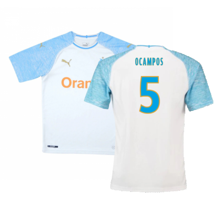 Marseille 2018-19 Home Shirt (XS) (Very Good) (Ocampos 5)