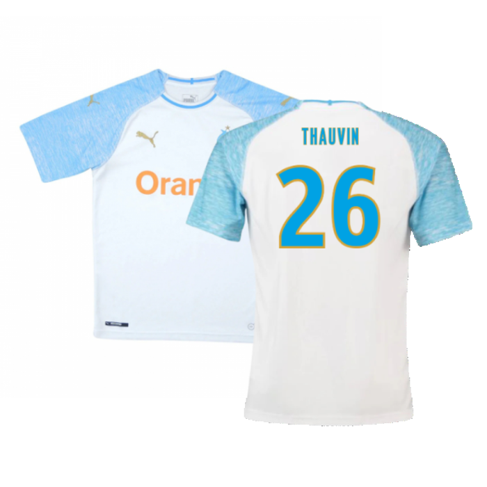 Marseille 2018-19 Home Shirt (XS) (Very Good) (Thauvin 26)