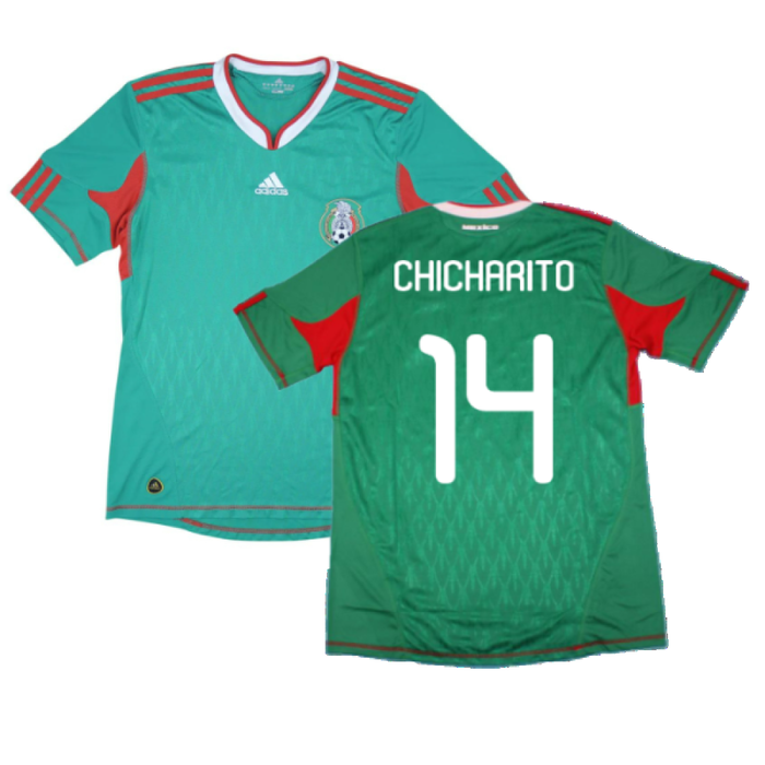 Mexico 2010-11 Home Shirt (2XL) (Very Good) (Chicharito 14)