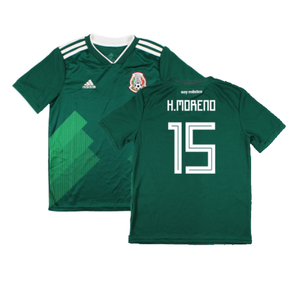 Mexico 2018-19 Home Shirt (Mint) (H.Moreno 15)_0