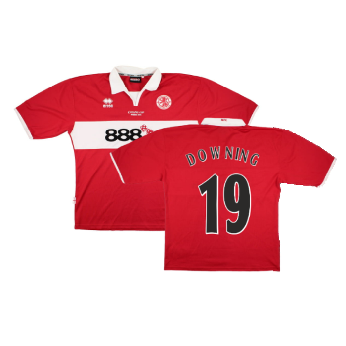 Middlesbrough 2004-05 Home Shirt With Cup Winners Embroidery (L) (Downing 19) (Very Good)