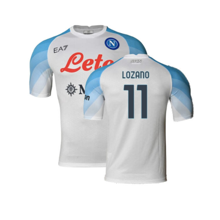 Napoli 2022-2023 Away Player Issue Shirt (XL) (Very Good) (Lozano 11)