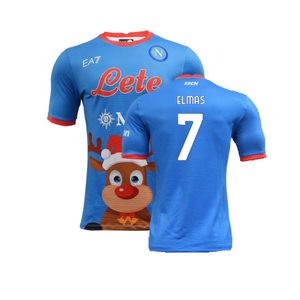 Napoli 2022-23 Special Edition Christmas Shirt (S) (Excellent) (Elmas 7)_0