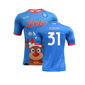 Napoli 2022-23 Special Edition Christmas Shirt (S) (Excellent) (Zedadka 31)_0
