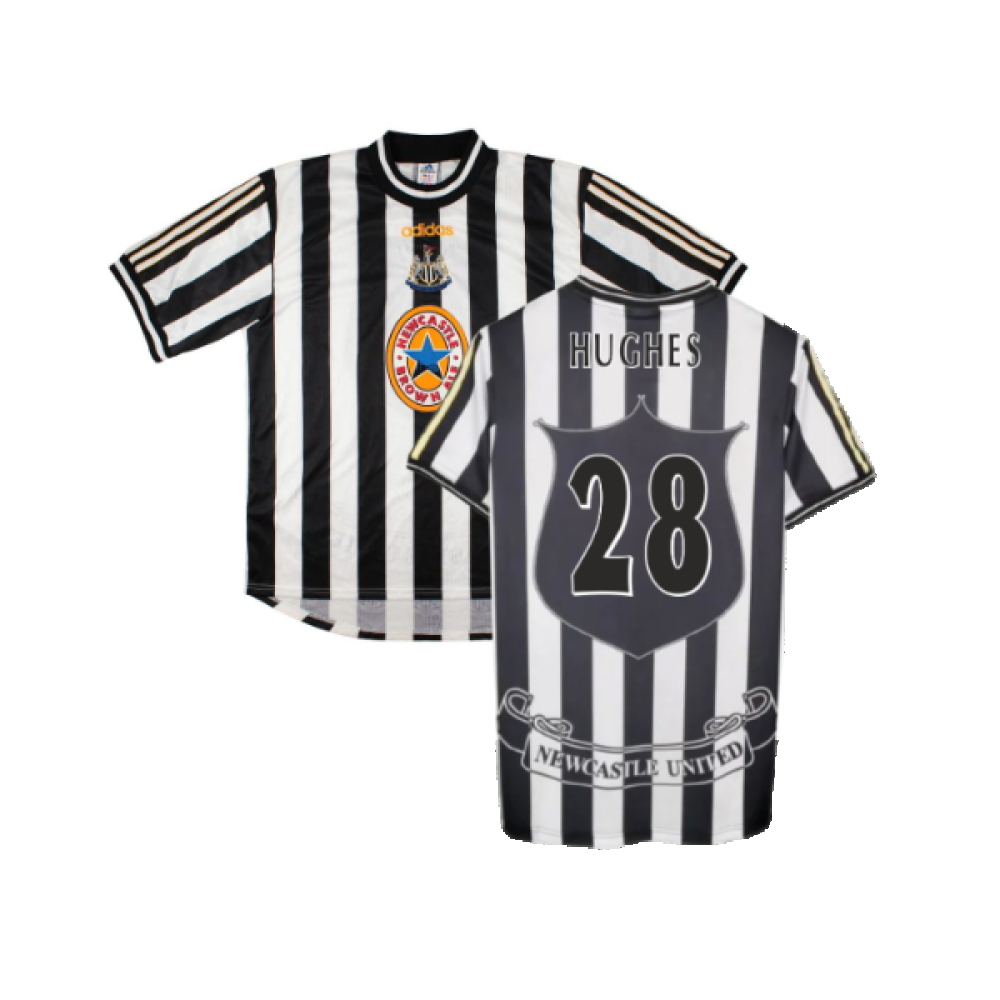 Newcastle United 1997-99 Home Shirt (XL) (Excellent) (Hughes 28 