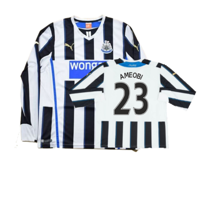 Newcastle United 2013/14 Home L/S Shirt (S) (Very Good) (Ameobi 23)