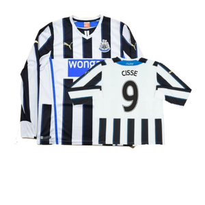 Newcastle United 2013/14 Home L/S Shirt (S) (Very Good) (Cisse 9)_0