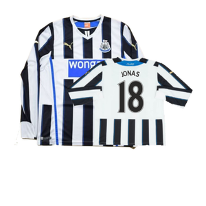 Newcastle United 2013/14 Home L/S Shirt (S) (Very Good) (Jonas 18)_0