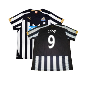 Newcastle United 2014-15 Home Shirt (L) (Good) (Cisse 9)_0