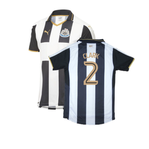 Newcastle United 2016-17 Sponsorless Home Shirt (M) (Excellent) (Clark 2)_0