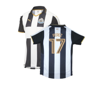 Newcastle United 2016-17 Sponsorless Home Shirt (M) (Excellent) (Perez 17)_0