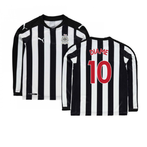 Newcastle United 2017-18 Long Sleeve Home Shirt (Sponserless) (L) (Diame 10) (Very Good)_0