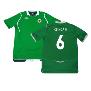 Northern Ireland 2008-09 Home Shirt (L) (Excellent) (Clingan 6)_0