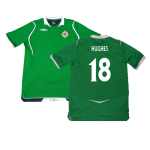 Northern Ireland 2008-09 Home Shirt (XL) (Good) (Hughes 18)_0