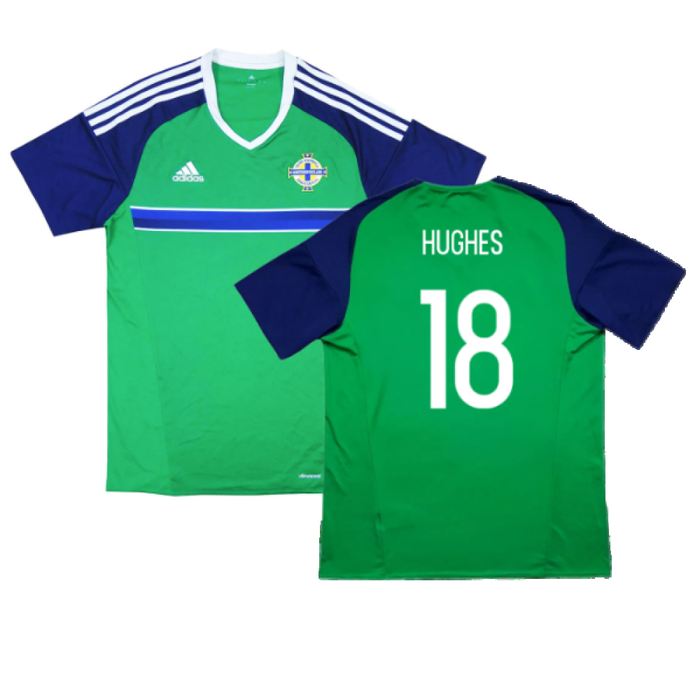 Northern Ireland 2016-17 Home Shirt (S) (Good) (Hughes 18)