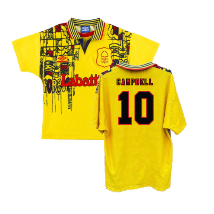 Nottingham Forest 1995-97 Away Shirt (XXL) (Excellent) (Campbell 10)