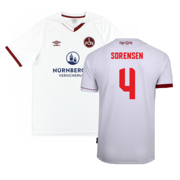 Nurnberg 2020-21 Away Shirt (XL) (Mint) (Sorensen 4)