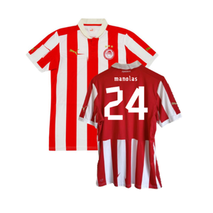 Olympiacos 2012-13 Home Shirt (Excellent) (Manolas 24)_0