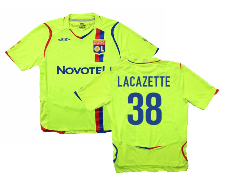 Olympique Lyon 2008 09 Third Shirt S Lacazette 38 Fair