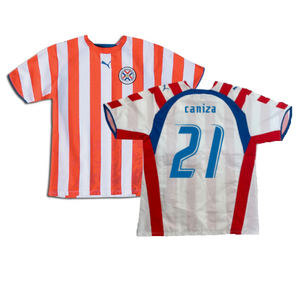 Paraguay 2006-07 Home Shirt (L) (Excellent) (CANIZA 21)_0