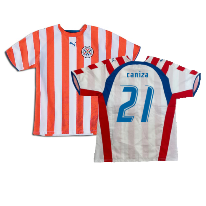 Paraguay 2006-07 Home Shirt (L) (Excellent) (CANIZA 21)