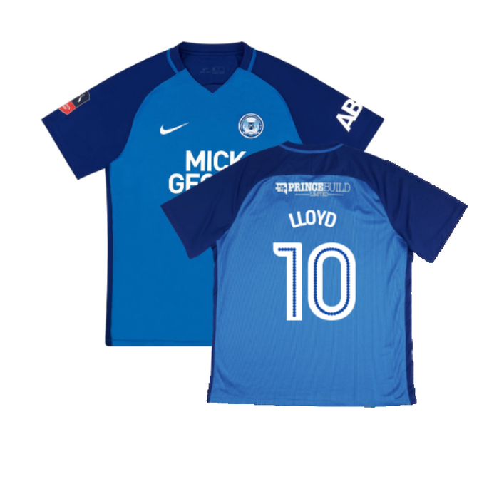 Peterborough United 2017-18 Home Shirt (M) (Excellent) (Lloyd 10)