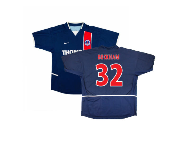 PSG 2002-03 Home Shirt (Very Good) (BECKHAM 32)