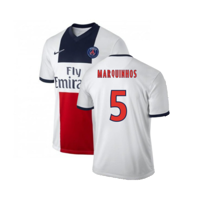 PSG 2013-14 Away Shirt (M) (Very Good) (Marquinhos 5)