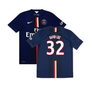 PSG 2014-15 Home Shirt (L) (Good) (David Luiz 32)_0