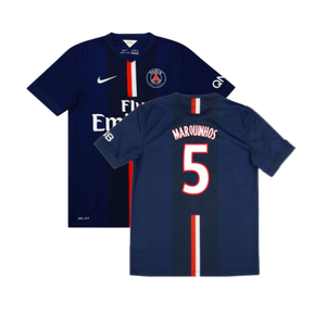 PSG 2014-15 Home Shirt (L) (Good) (Marquinhos 5)_0