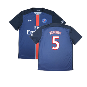 PSG 2015-16 Home Shirt (XL) (Mint) (Marquinhos 5)_0