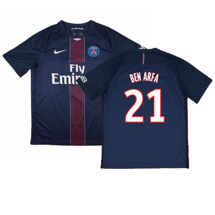 PSG 2016-17 Home Shirt (S) (Very Good) (Ben Arfa 21)