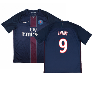 PSG 2016-17 Home Shirt (M) (Excellent) (Cavani 9)_0