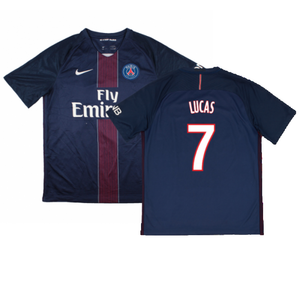 PSG 2016-17 Home Shirt (S) (Very Good) (Lucas 7)_0