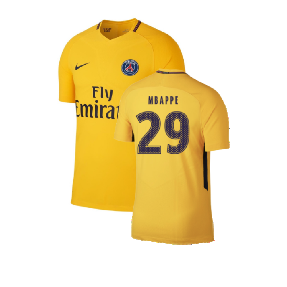 PSG 2017-18 Away Shirt (S) (Fair) (Mbappe 29) – Classic Football Kit
