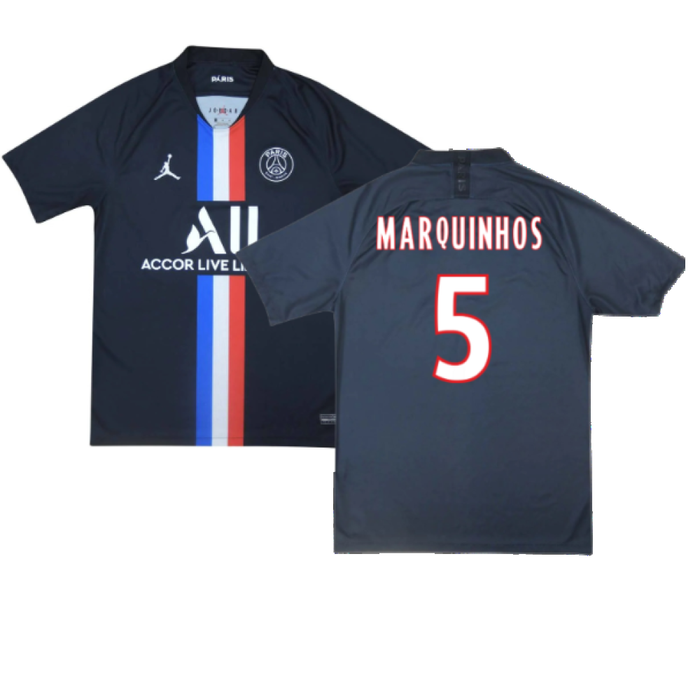 PSG 2019-20 Fourth Shirt (S) (MARQUINHOS 5) (BNWT)