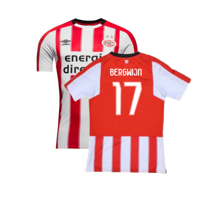 PSV 2017-2018 Home Shirt (L) (Very Good) (Bergwijn 17)