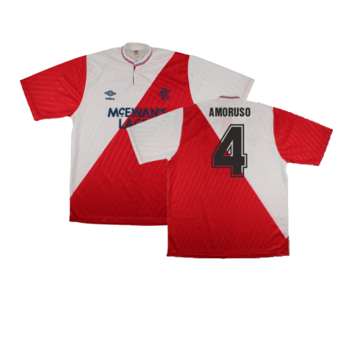 Rangers 1987-88 Away Shirt (L) (Excellent) (AMORUSO 4)