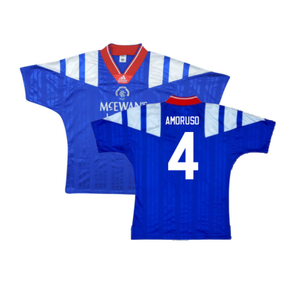 Rangers 1992-94 Home Shirt (XL) (Excellent) (AMORUSO 4)_0