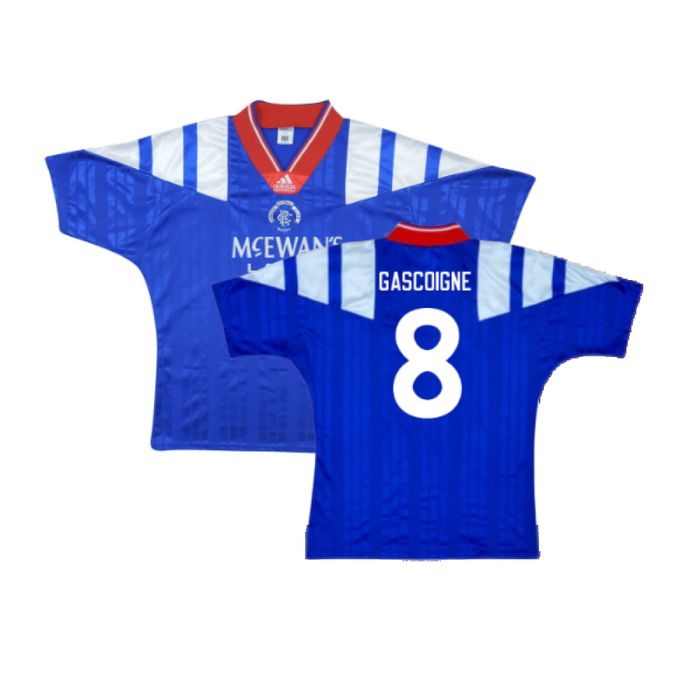 Rangers 1992-94 Home Shirt (S) (Good) (GASCOIGNE 8)