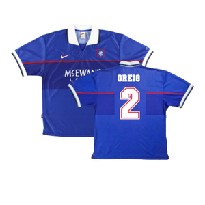 Rangers 1997-99 Home Shirt (XL Boys) (Excellent) (GREIG 2)_0