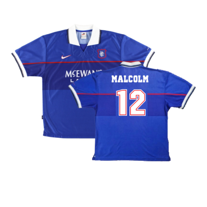 Rangers 1997-99 Home Shirt (XL Boys) (Excellent) (Malcolm 12)