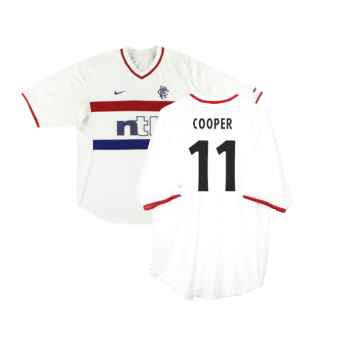 Rangers 2000-01 Away Shirt (XL Boys) (Good) (COOPER 11)