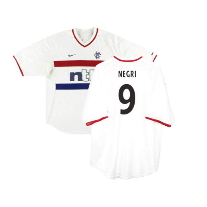 Rangers 2000-01 Away Shirt (XL Boys) (Good) (NEGRI 9)